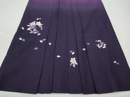 平和屋着物●女性 行灯袴 総刺繍 舞桜 暈し染め 金糸 洗える着物 CABC2266ut