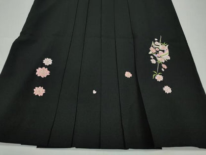 平和屋着物●女性 行灯袴 総刺繍 糸巻き花文 金糸 洗える着物 CABC2267ut