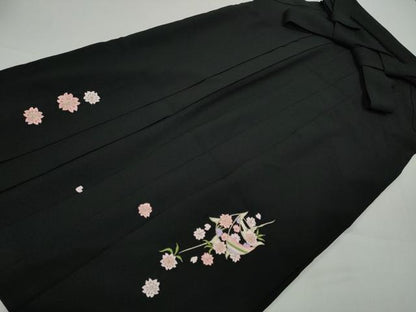 平和屋着物●女性 行灯袴 総刺繍 糸巻き花文 金糸 洗える着物 CABC2267ut