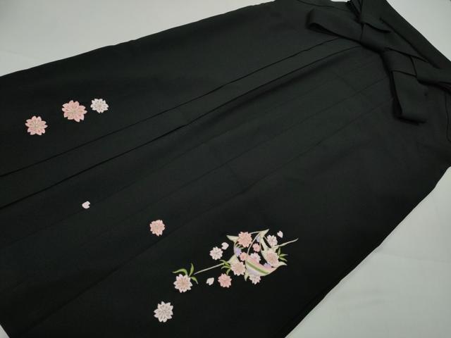 平和屋着物●女性 行灯袴 総刺繍 糸巻き花文 金糸 洗える着物 CABC2267ut
