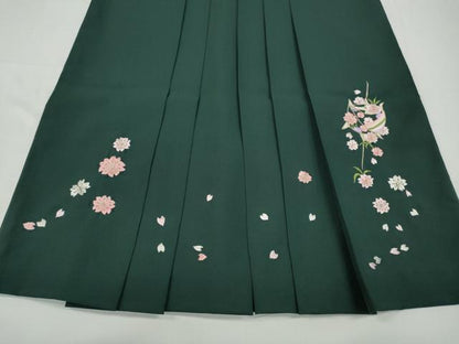 平和屋着物●女性 行灯袴 総刺繍 糸巻き花文 金糸 洗える着物 CABC2270ut