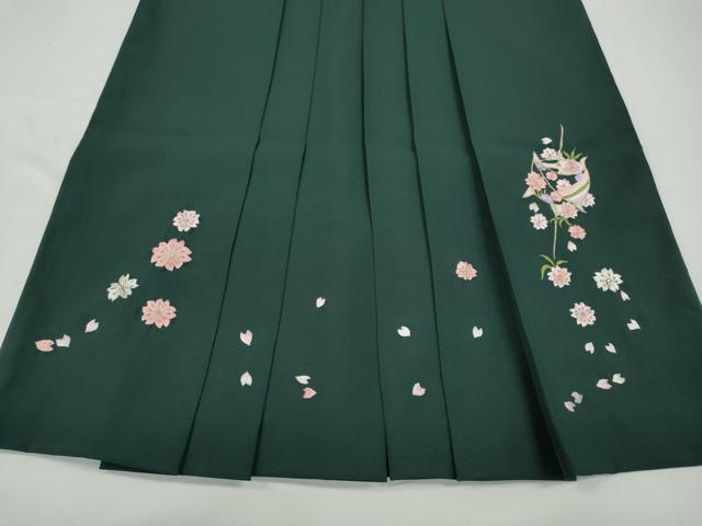 平和屋着物●女性 行灯袴 総刺繍 糸巻き花文 金糸 洗える着物 CABC2270ut