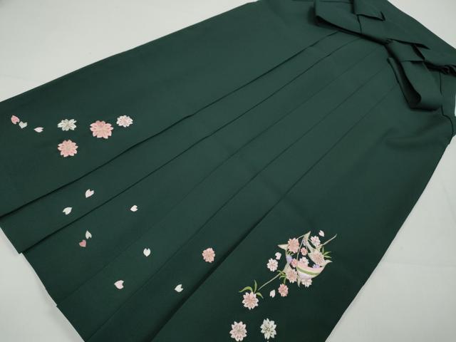 平和屋着物●女性 行灯袴 総刺繍 糸巻き花文 金糸 洗える着物 CABC2270ut