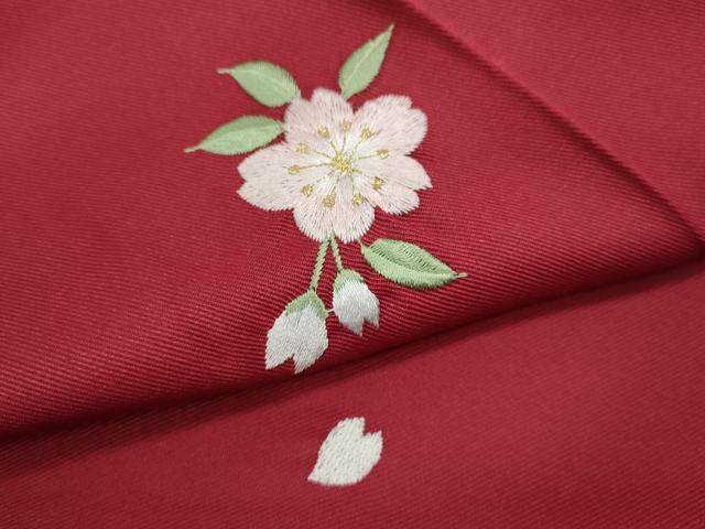 平和屋着物●女性 行灯袴 総刺繍 舞桜文 金糸 洗える着物 CABC2271ut