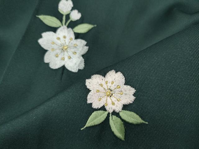 平和屋着物●女性 行灯袴 総刺繍 舞桜文 金糸 洗える着物 CABC2272ut