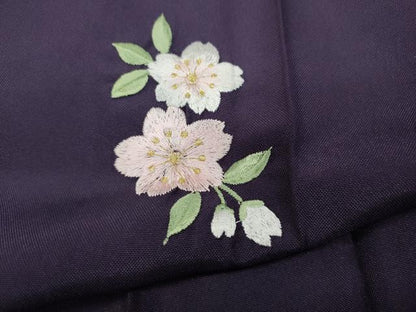 平和屋着物●女性 行灯袴 総刺繍 舞桜文 金糸 洗える着物 CABC2274ut