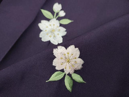平和屋着物●女性 行灯袴 総刺繍 舞桜文 金糸 洗える着物 CABC2274ut