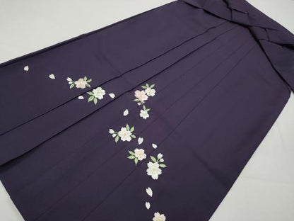 平和屋着物●女性 行灯袴 総刺繍 舞桜文 金糸 洗える着物 CABC2274ut