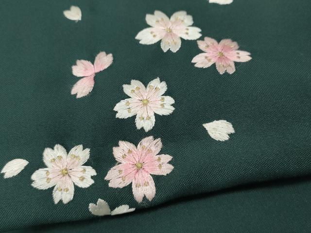 平和屋着物●女性 行灯袴 総刺繍 舞桜文 金糸 洗える着物 CABC2275ut
