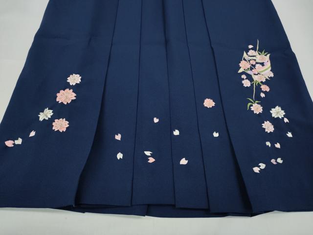 平和屋着物●女性 行灯袴 総刺繍 糸巻き花文 金糸 洗える着物 CABC2277ut