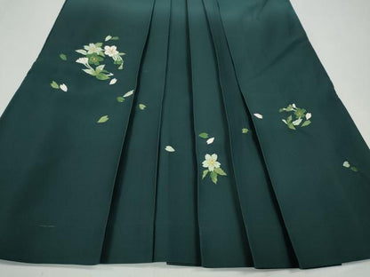 平和屋着物●女性 行灯袴 総刺繍 桜丸文 暈し染め 金糸 洗える着物 CABC2279ut