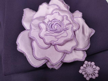 平和屋着物●女性 行灯袴 総刺繍 舞花文 洗える着物 CABC2280ut