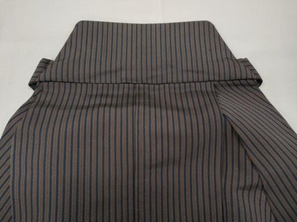 平和屋着物●男性 馬乗り袴 縞 正絹 逸品 CABC2282ut