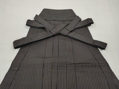 平和屋着物●男性 馬乗り袴 縞 正絹 逸品 CABC2282ut