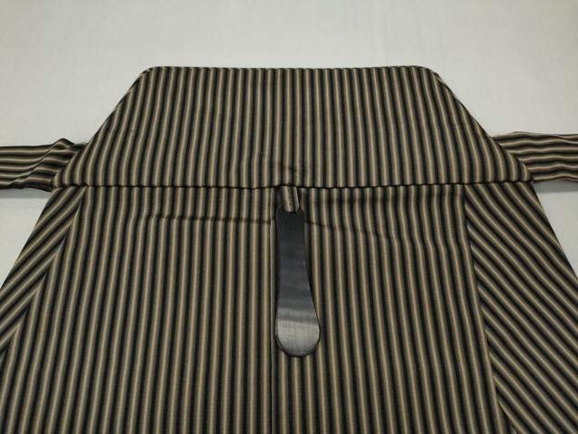 平和屋着物●男性 馬乗り袴 縞 正絹 逸品 CABC2283ut