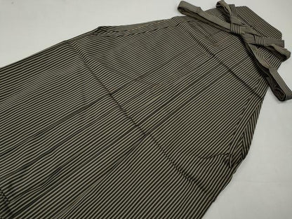 平和屋着物●男性 馬乗り袴 縞 正絹 逸品 CABC2283ut