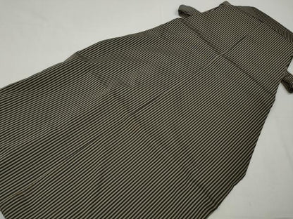 平和屋着物●男性 馬乗り袴 縞 正絹 逸品 CABC2283ut
