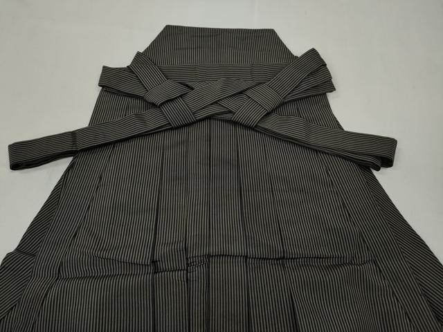 平和屋着物●男性 馬乗り袴 縞 正絹 逸品 CABC2284ut