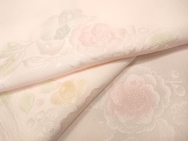 平和屋着物●長襦袢 無双仕立て 枝花地紋 暈し染め 正絹 逸品 CABC2285ut