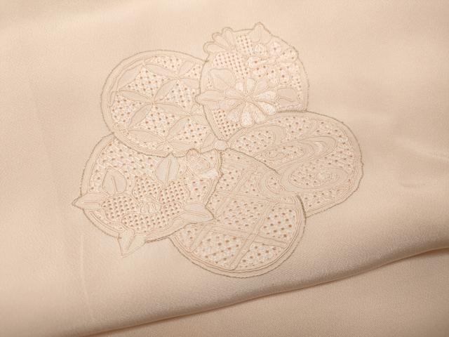 平和屋着物●中国三大刺繍 スワトウ刺繍 長襦袢 袷 捻梅吉祥花文 虹色 金糸 半衿刺繍 正絹 逸品 CABC2287ut