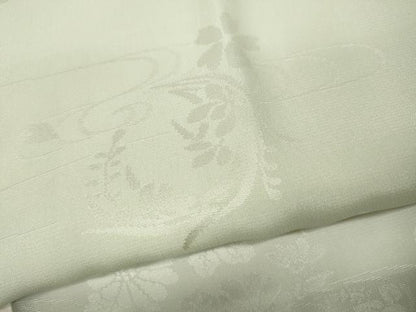 平和屋着物●長襦袢 袷 流水草花地紋 暈し染め 正絹 逸品 CABC2288ut