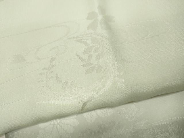 平和屋着物●長襦袢 袷 流水草花地紋 暈し染め 正絹 逸品 CABC2288ut