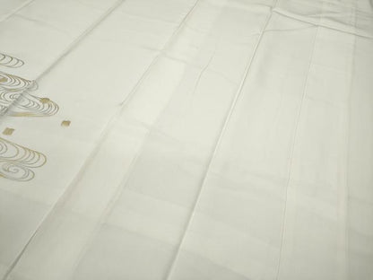 平和屋着物●長襦袢 袷 流水箔散らし 金銀彩 正絹 逸品 CABC2290ut
