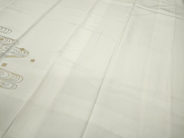 平和屋着物●長襦袢 袷 流水箔散らし 金銀彩 正絹 逸品 CABC2290ut