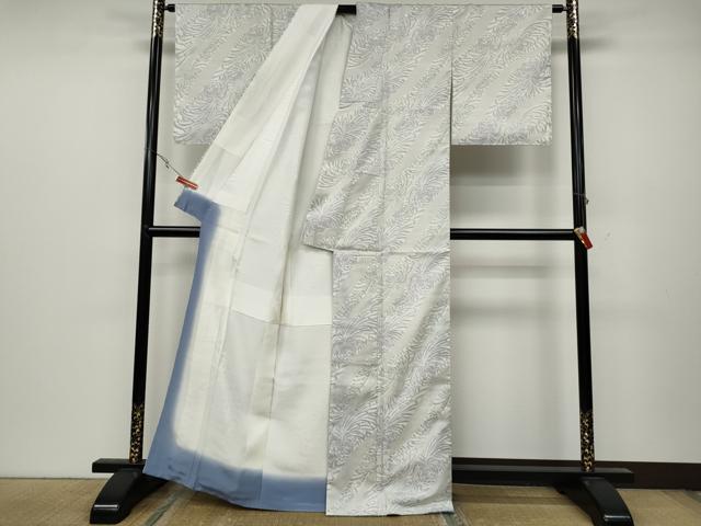 平和屋着物●本場大島紬 白大島 乱菊 正絹 逸品 CABC2291ut