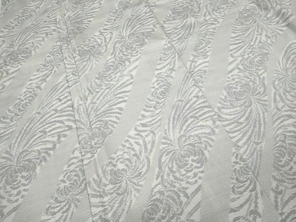 平和屋着物●本場大島紬 白大島 乱菊 正絹 逸品 CABC2291ut
