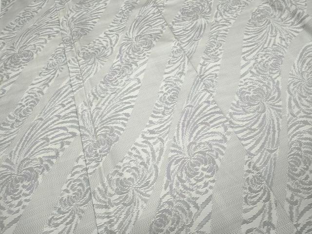 平和屋着物●本場大島紬 白大島 乱菊 正絹 逸品 CABC2291ut