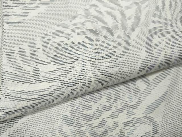 平和屋着物●本場大島紬 白大島 乱菊 正絹 逸品 CABC2291ut