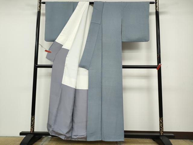 平和屋着物●江戸小紋 角通し 正絹 逸品 CABC2296ut