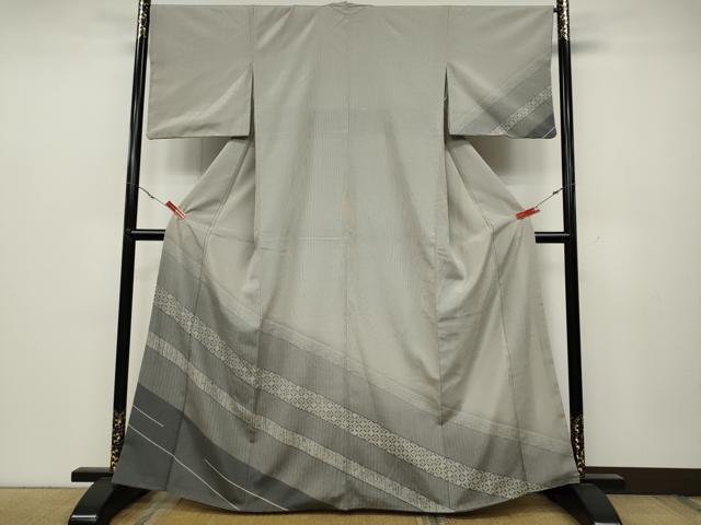 平和屋着物●本塩沢 訪問着 吉祥文 京都きもの友禅扱い 正絹 逸品 CABC2309ut
