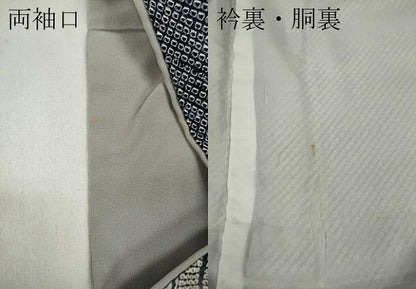 平和屋着物●訪問着 総絞り 刺繍 舞花文 金糸 正絹 逸品 CABC2318ut