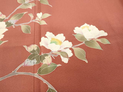 平和屋着物●訪問着 友禅 枝花文 正絹 逸品 CABC2327ut