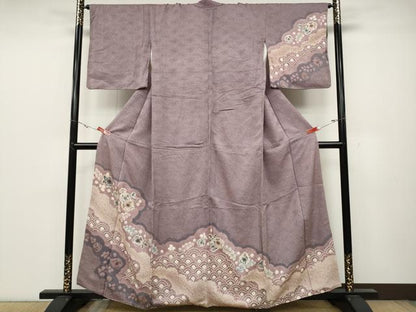 平和屋着物●訪問着 辻が花 総絞り 正絹 逸品 CABC2329ut