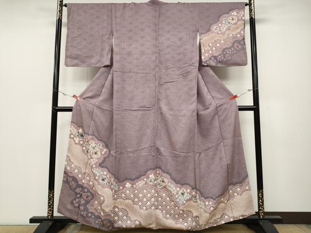 平和屋着物●訪問着 辻が花 総絞り 正絹 逸品 CABC2329ut
