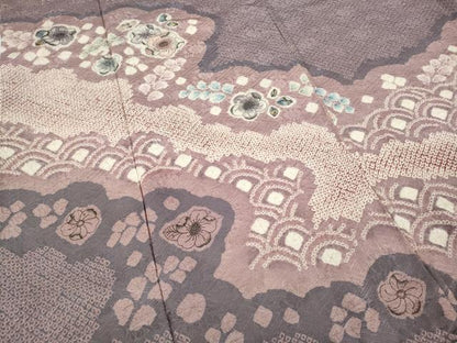 平和屋着物●訪問着 辻が花 総絞り 正絹 逸品 CABC2329ut