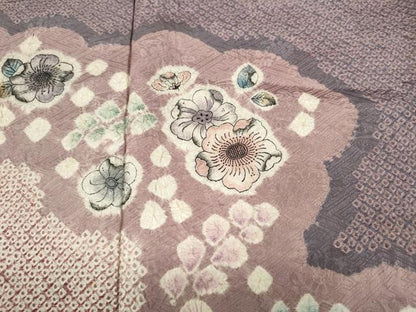平和屋着物●訪問着 辻が花 総絞り 正絹 逸品 CABC2329ut