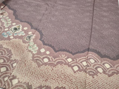 平和屋着物●訪問着 辻が花 総絞り 正絹 逸品 CABC2329ut