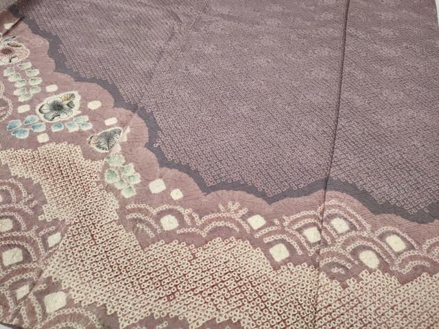 平和屋着物●訪問着 辻が花 総絞り 正絹 逸品 CABC2329ut
