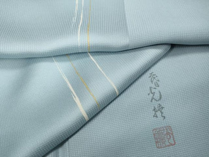 平和屋着物●伝統工芸師 服部光擴 小紋 吉祥文 金彩 正絹 逸品 CABC2330ut