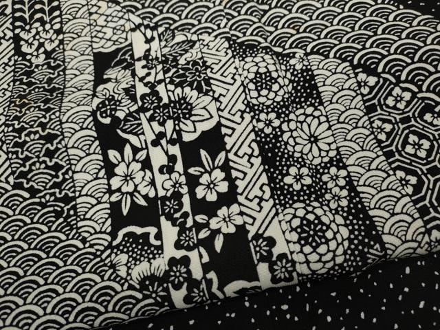平和屋着物●訪問着 道長花文 黒地 正絹 逸品 CABC2332ut