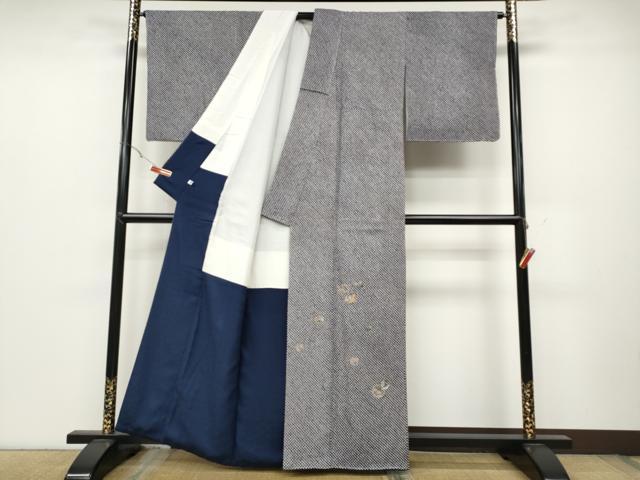 平和屋着物●色留訪問着 総絞り 総刺繍 雪輪花文 金彩 正絹 逸品 未使用 CABC2334ut