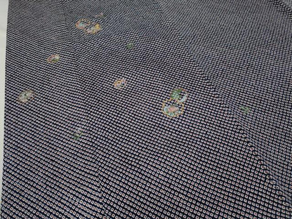 平和屋着物●色留訪問着 総絞り 総刺繍 雪輪花文 金彩 正絹 逸品 未使用 CABC2334ut
