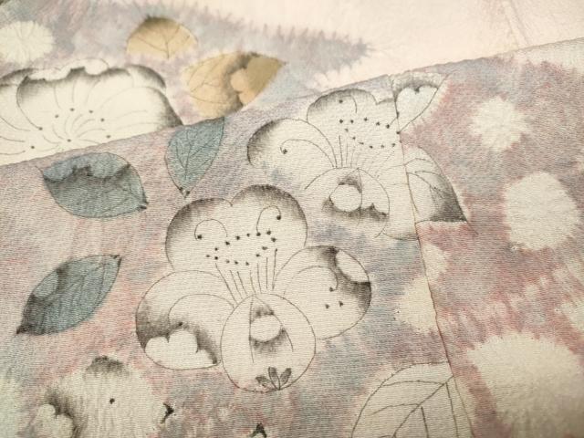 平和屋着物●十日町 名門 滝泰謹製 訪問着 絞り 辻が花 千鳥 正絹 逸品 CABC2336ut