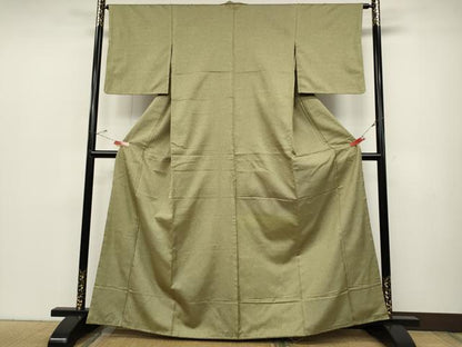 平和屋着物●上質なお召 霞文 正絹 逸品 未使用 CABC2343ut