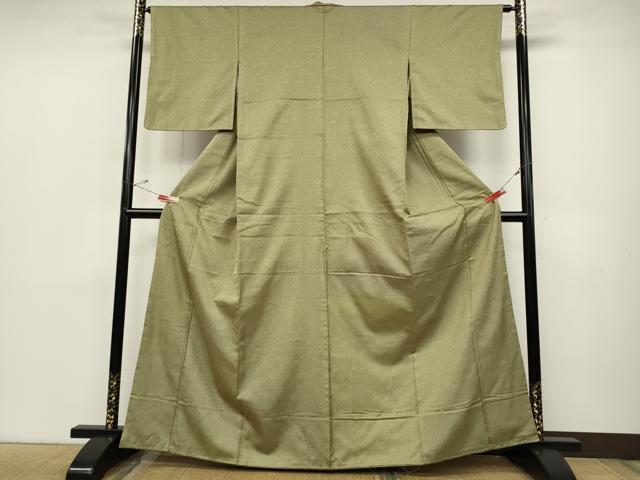 平和屋着物●上質なお召 霞文 正絹 逸品 未使用 CABC2343ut