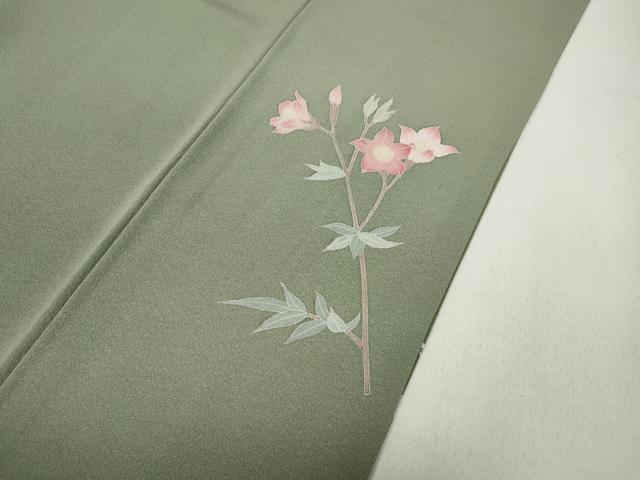 平和屋着物●訪問着 友禅 作家物 草花文 暈し染め 正絹 逸品 CABC2344ut